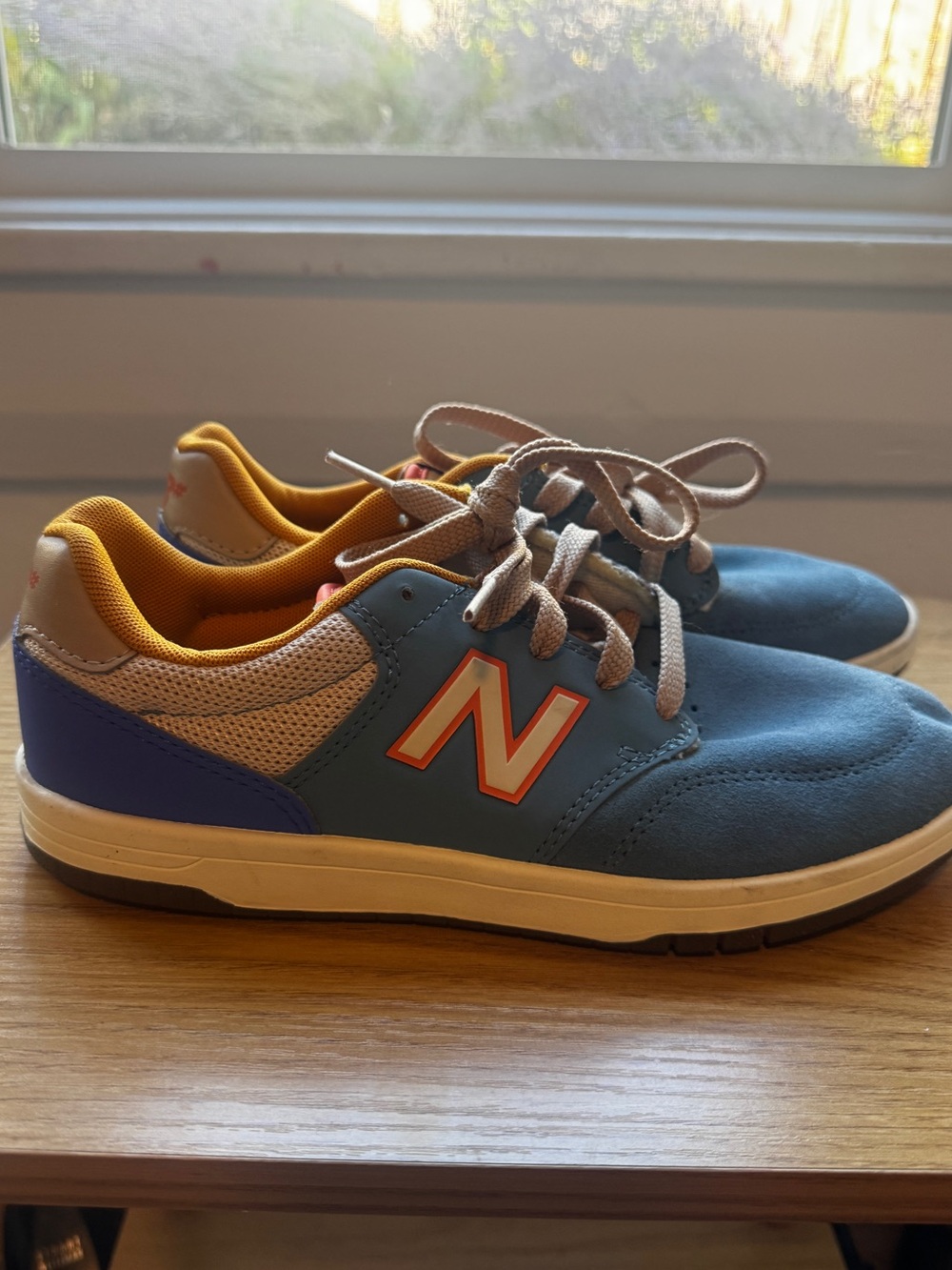 New Balance Blue and Yellow Sneakers